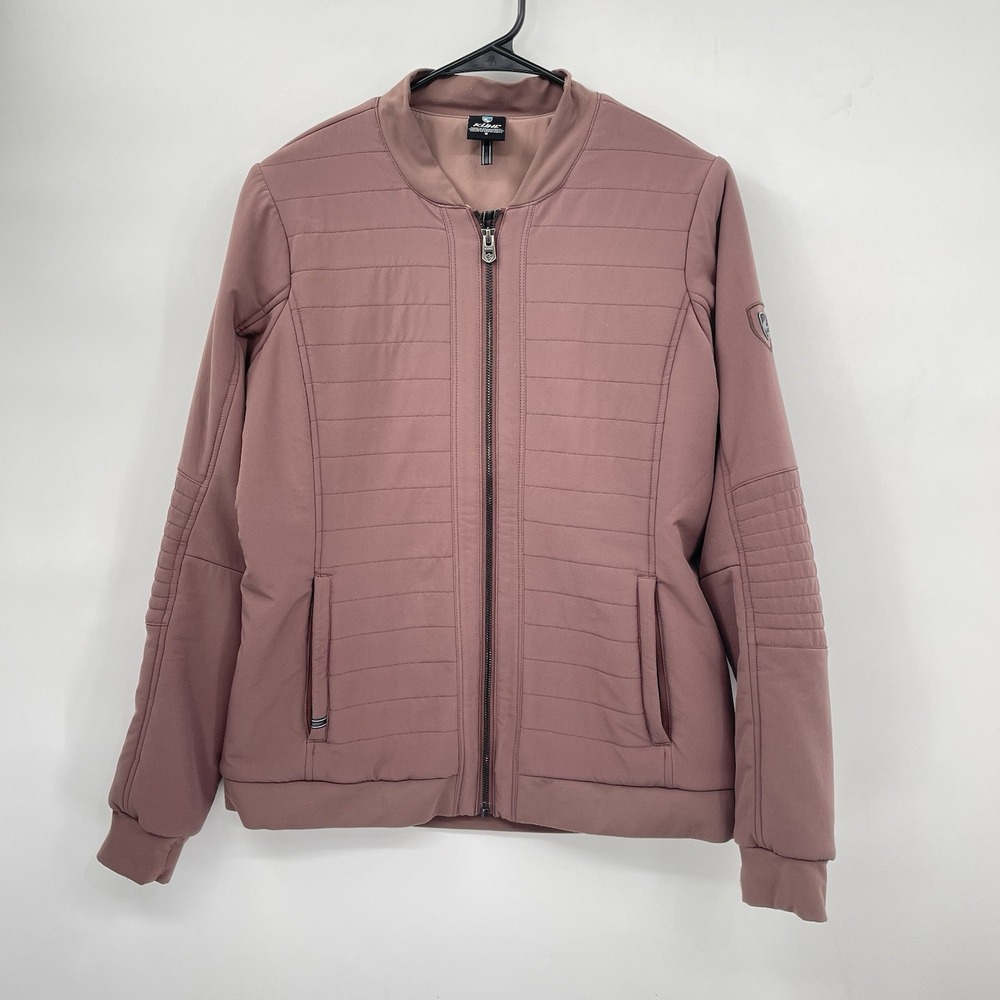 Kuhl Small Bomber‎ Jacket Women Mauve Quilted Full Zip Softshell Layer